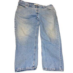 Faded Glory jeans mens size 44x30 straight leg original fit blue denim Barn Work